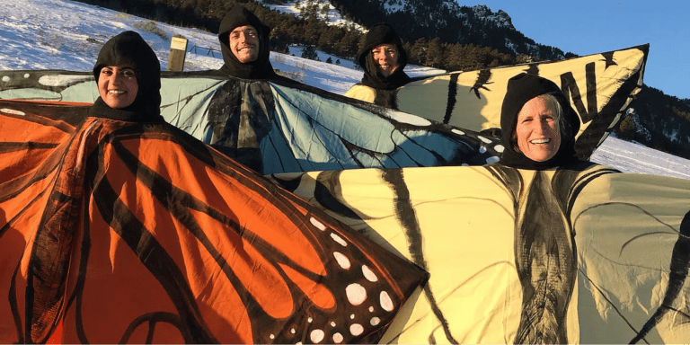 Colorado Prof. Dresses Like Butterfly to Fight Climate Anxiety