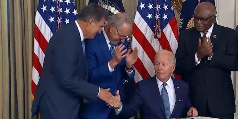Manchin Bullied by Dem. Leaders into Staying Silent on Biden