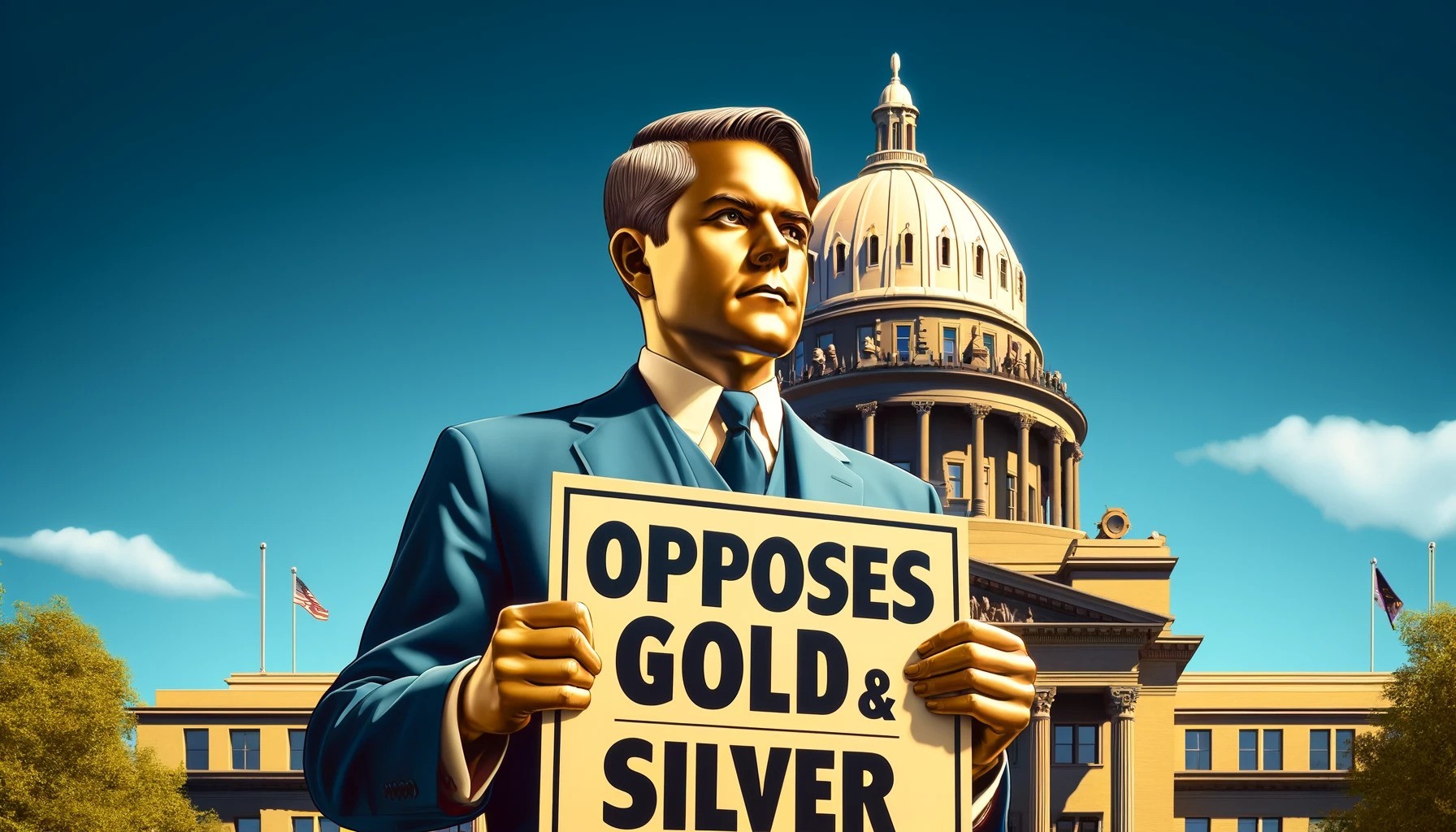 Idaho Governor Brad Little Opposes Gold & Silver, Vetoes Bill to Enable Protective Holdings
