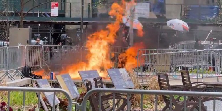 GRAPHIC: Protester Self-Immolates Outside Trump’s Manhattan Trial