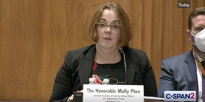 Molly Phee, the State Department’s top official for African affairs. PHOTO: C-SPAN