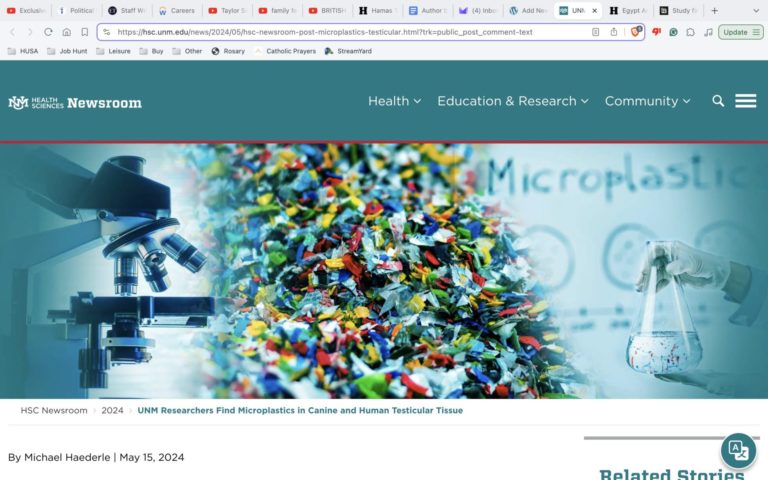 Microplastics Found in Every Human, Canine Testicle