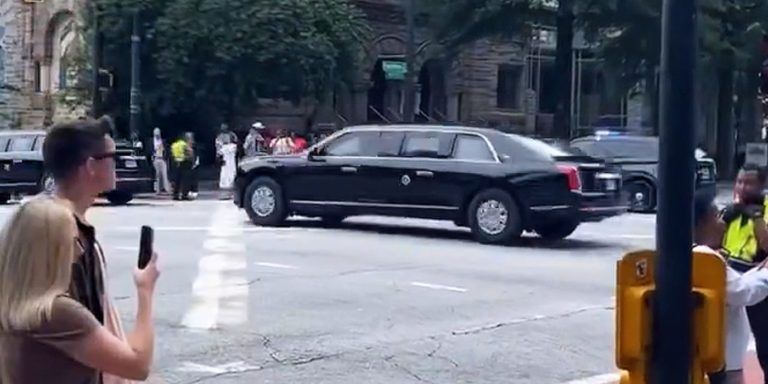 Biden Greeted By Nonexistent Crowd in Crucial Swing State Georgia