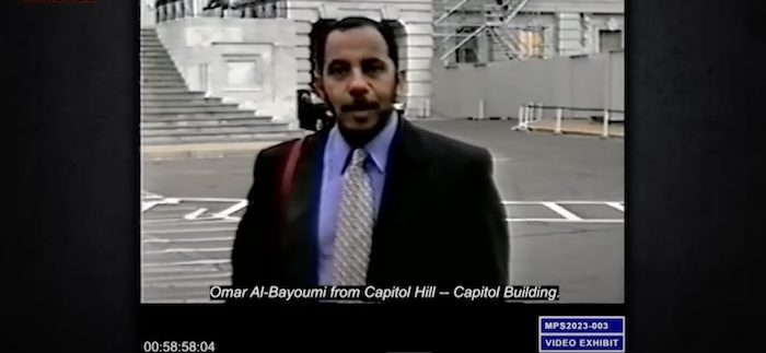 CIA and Saudi intelligence asset and Omar al-Bayoumi casing the Capitol before 9/11. PHOTO: Court exhibit obtained by 60 Minutes