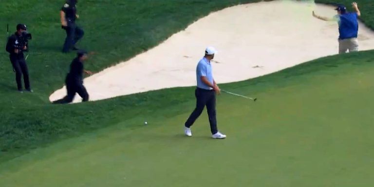 Climate Protestors Storm 18th Green on Final Day of Golf Tournament