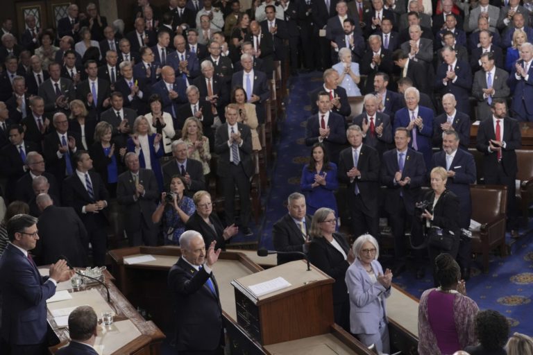 Netanyahu Slams ‘Useful Idiot’ Protesters, Reiterates Israeli Resolve for ‘Total Victory’ to Congress