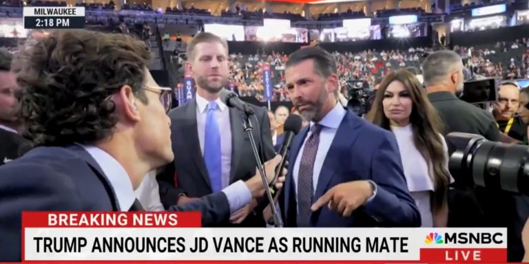 Don Jr. Shuts Down ‘MSDNC’ Reporter: ‘Get Out of Here’