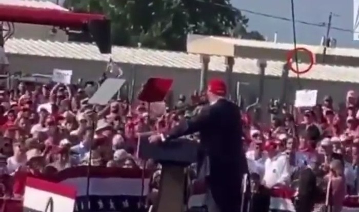 WATCH: Video from Trump’s Vantage Shows Someone on Roof before Shooting Started