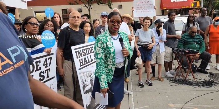 Clinton Hill protest in NYC