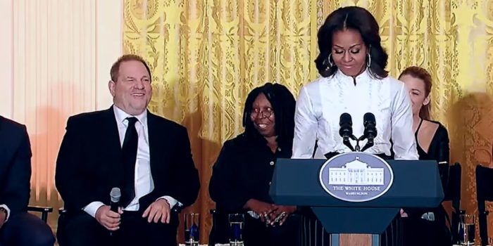 Harvey Weinstein, Whoopi Goldberg and Michelle Obama