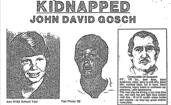 Johnny Gosch poster. PHOTO: FBI