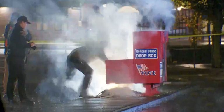 Hundreds of Ballots Likely Burned as Drop Box Set on Fire in Washington
