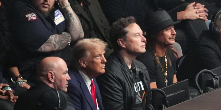 President Trump Attended a UFC Fight After Electoral Victory