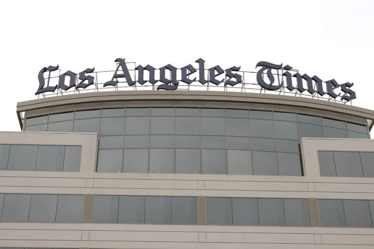 LA Times Publishes Paper w/ Pro-Trump Front Page