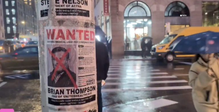 ‘Wanted’ Posters of Murdered CEO Spotted in NYC