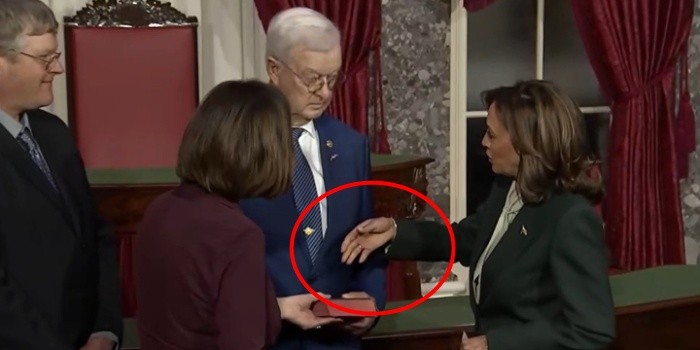 GOP Senator’s Husband Goes Viral After Declining Kamala’s Handshake