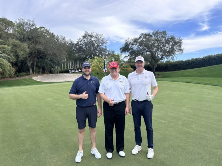 ‘He’s Good. For Real’: Trump, Vance Take a Day to Play Golf w/GOP Senator