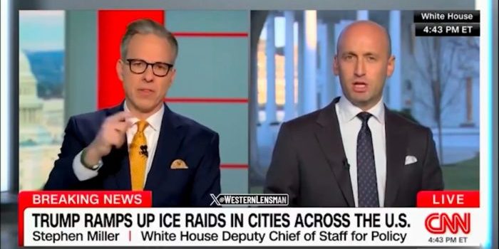 Stephen Miller and Jake Tapper