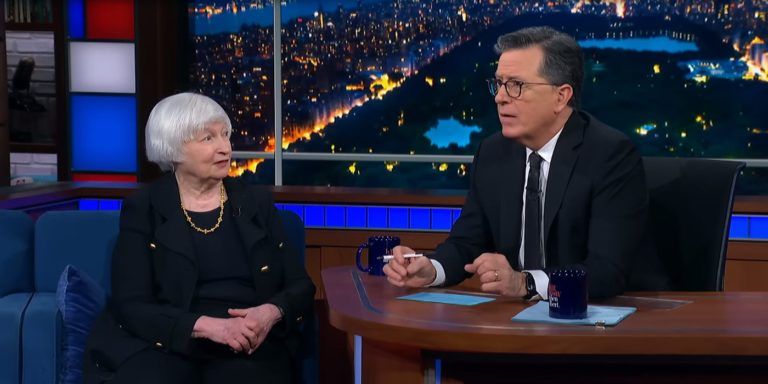 Biden Treasury Sec. Dishes to Colbert on Doing Magic Mushrooms During China Trip