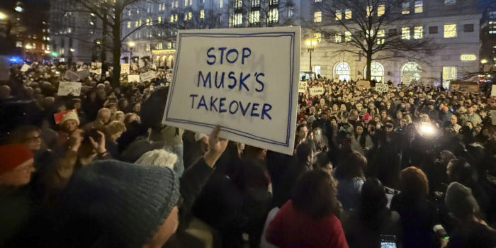 Treasury Department protest