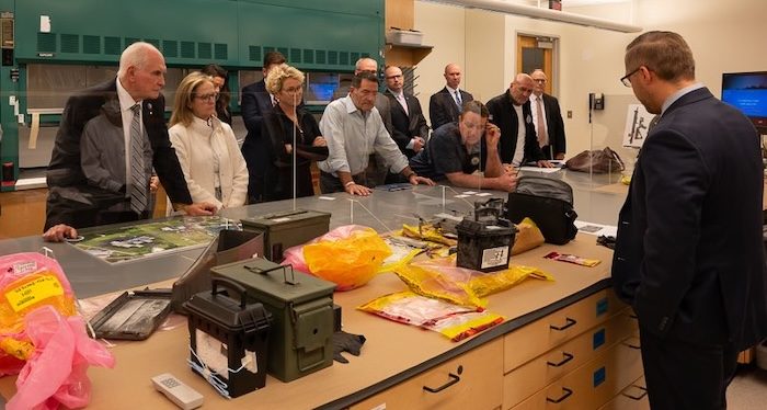 House Task Force members visit the FBI's crime lab in Quantico to examine evidence from the July 13 Trump shooting. PHOTO: House Task Force