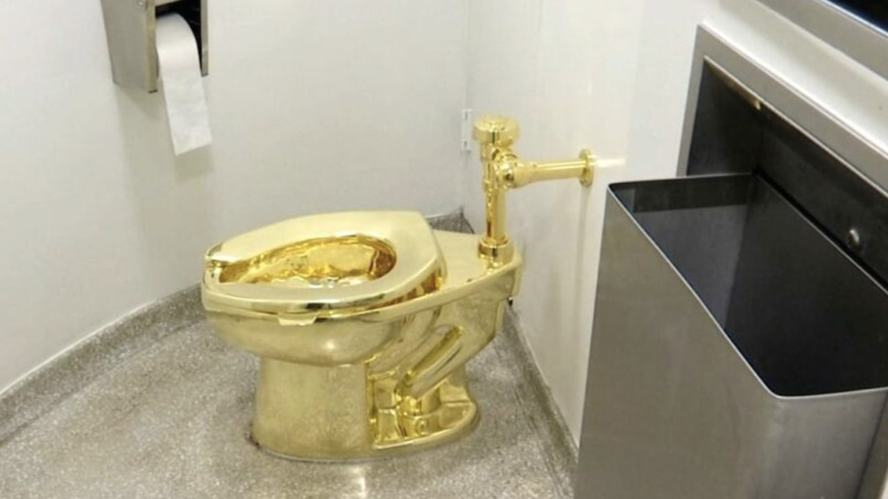 Three Men on Trial For Stealing Gold Toilet