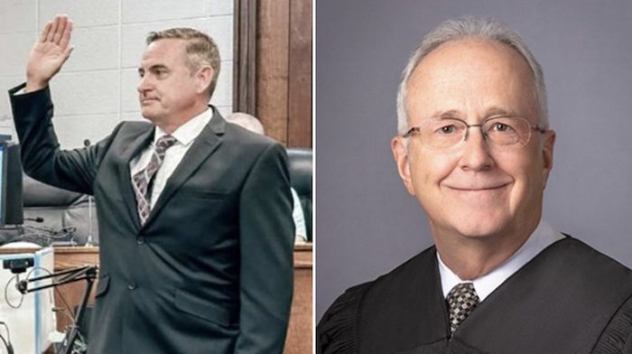 Fire Chief Ned Brady Hansen and Judge Kevin Robert Christensen allegedly were sharing child pornography and discussing fantasies of sexually abusing children.