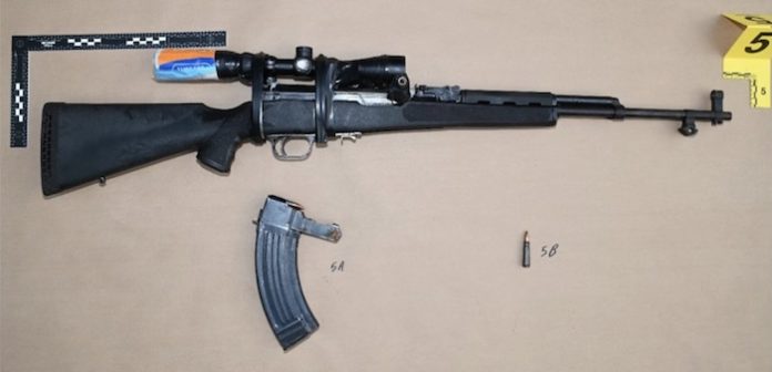 The rifle found at the scene of last September's Trump assassination attempt. PHOTO: DOJ
