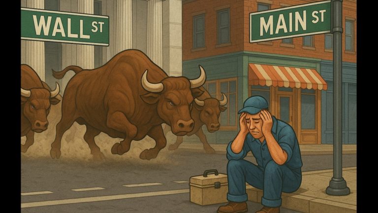 While Wall Street Parties Main Street Is Feeling Financial Stress