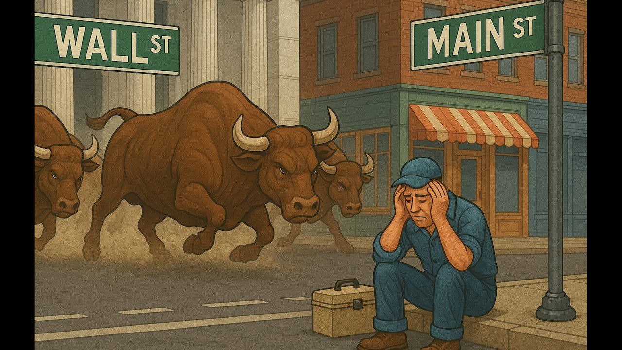 While Wall Street Parties Main Street Is Feeling Financial Stress