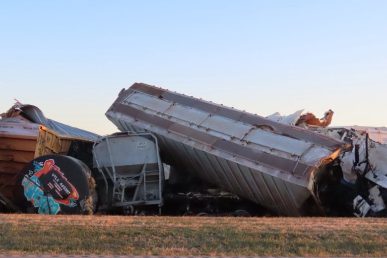 Derailed Train in Kentucky Causes a Chemical Leak and Sparks a Fire