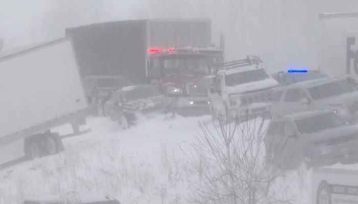 WATCH: 100 Vehicles Crash in Michigan as Snowstorm Moves Across the Country