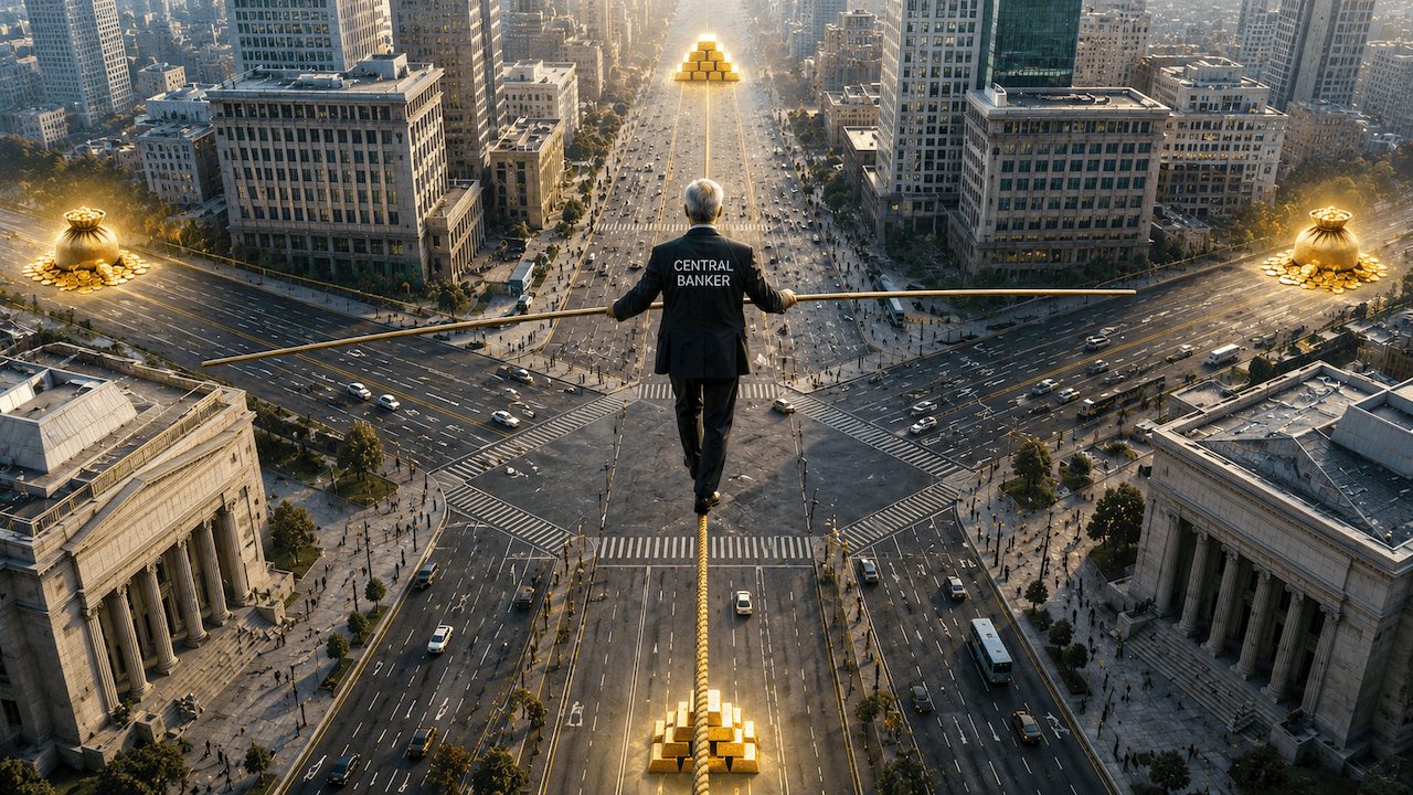 Under the Fed's Tightrope All Roads Lead to Gold