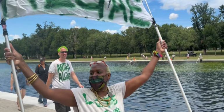 Vandals Accused of Sabotaging Trump’s Reflecting Pool Beautification
