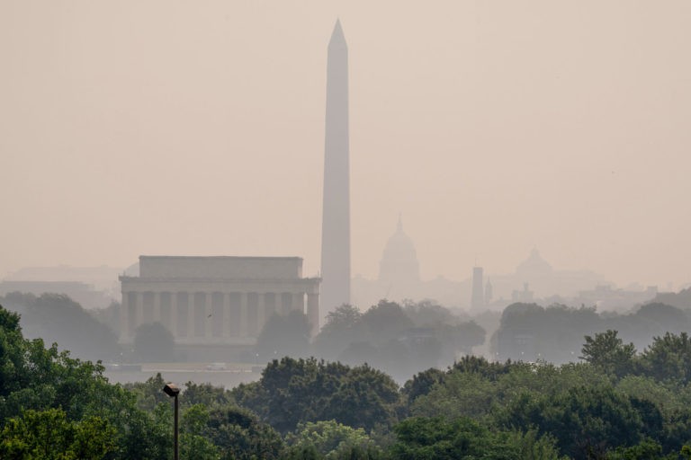 Wildfire Smoke from Canada Pushes Further into US, Engulfing DC in Eerie Haze