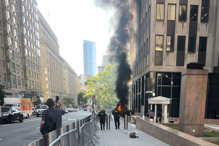Alleged Anti-ICE Madman in Custody after Starting Fire at Federal Building