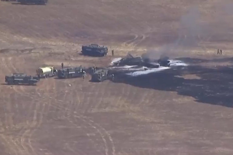 Marine Corps Says F-35B Stealth Fighter Crashed in California, Pilot Ejected