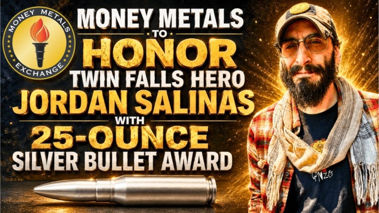 Money Metals to Honor Twin Falls Hero Jordan Salinas with 25-Ounce Silver Bullet Award