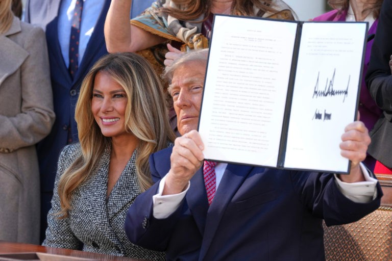 Trump Signs Melania-Backed Women’s Health Order