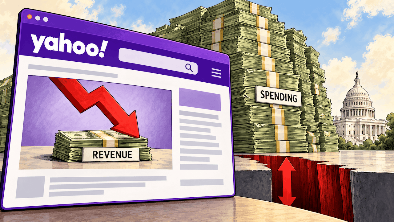 Anatomy of Media Bias: Yahoo Article Implies Federal Revenue Fell Last Year Driving the Deficit