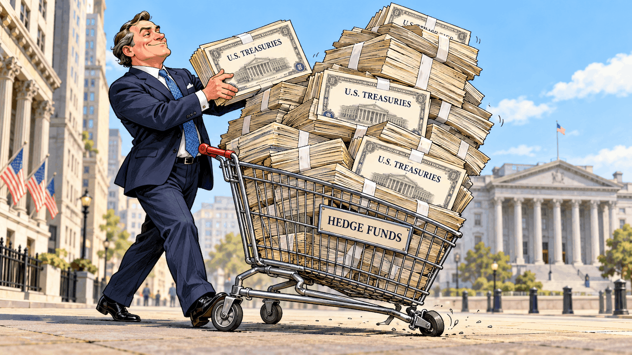 Hedge Funds Are Still Buying Treasuries, and That Could Become a Problem